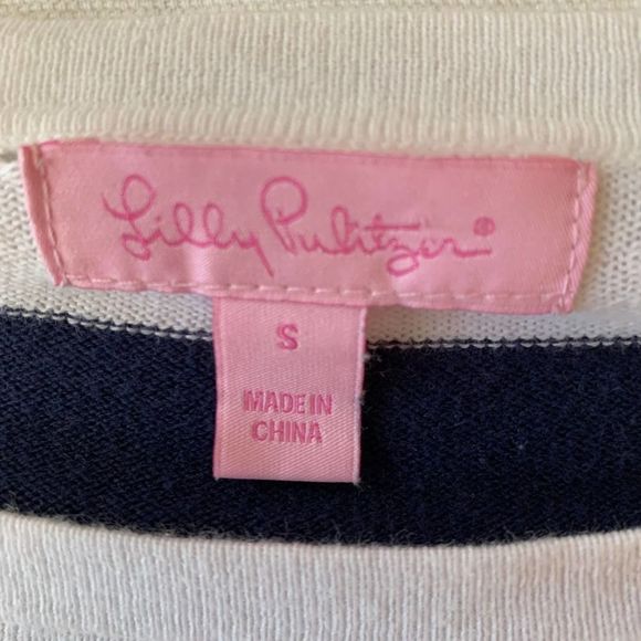 Lilly Pulitzer Striped Long Sleeve Shirt Size Small - Picture 9 of 12
